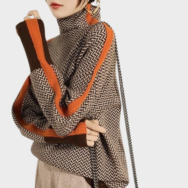 Jessica - Pulover cu guler înalt