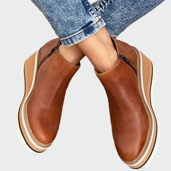 Desanka - Botine din piele Incas