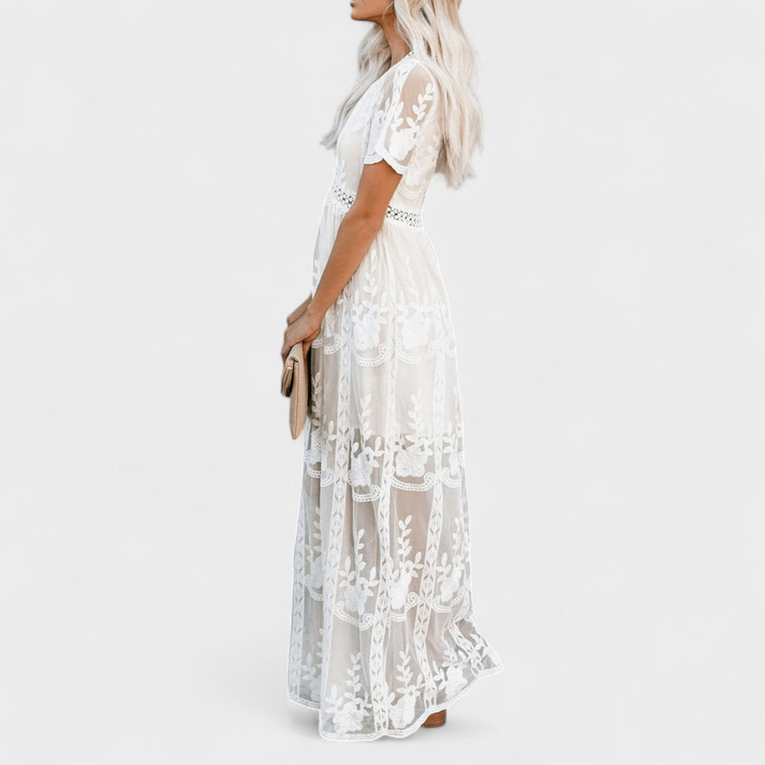 Marinka - Rochie Lungă Boho din Dantelă