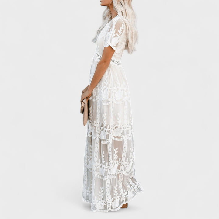 Marinka - Rochie Lungă Boho din Dantelă