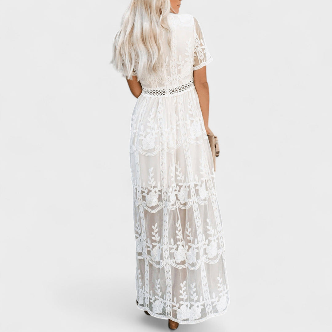 Marinka - Rochie Lungă Boho din Dantelă