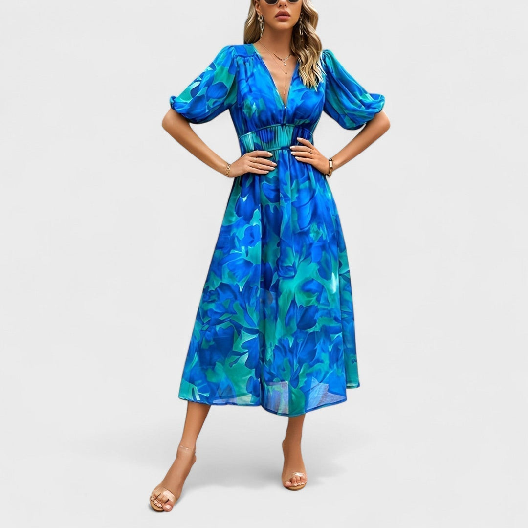 Clara – Rochie Elegantă cu Flori