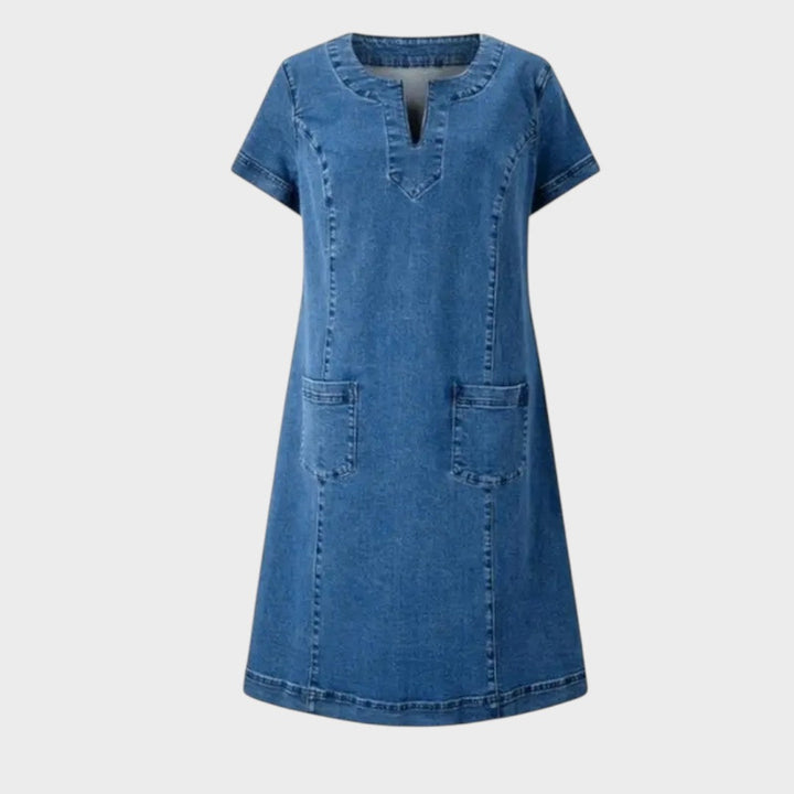 Paola - Rochie din denim moale