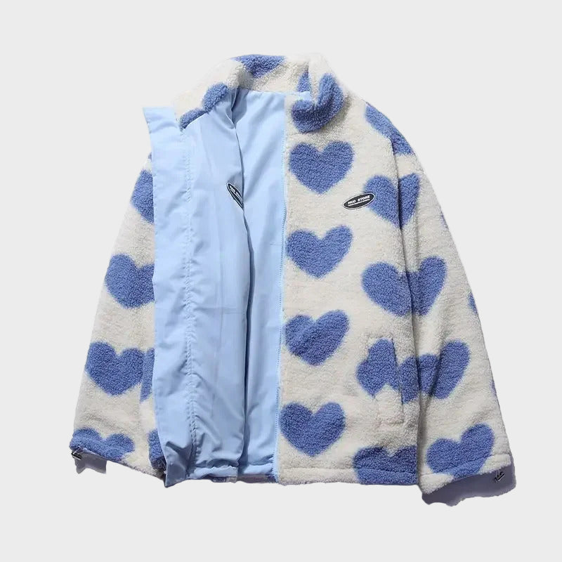 Katerina – Geacă reversibilă cu inimioare