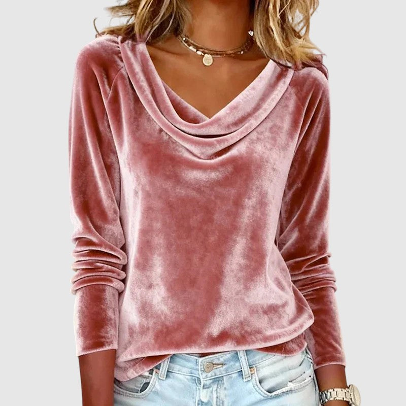 Vesela – Top din catifea premium