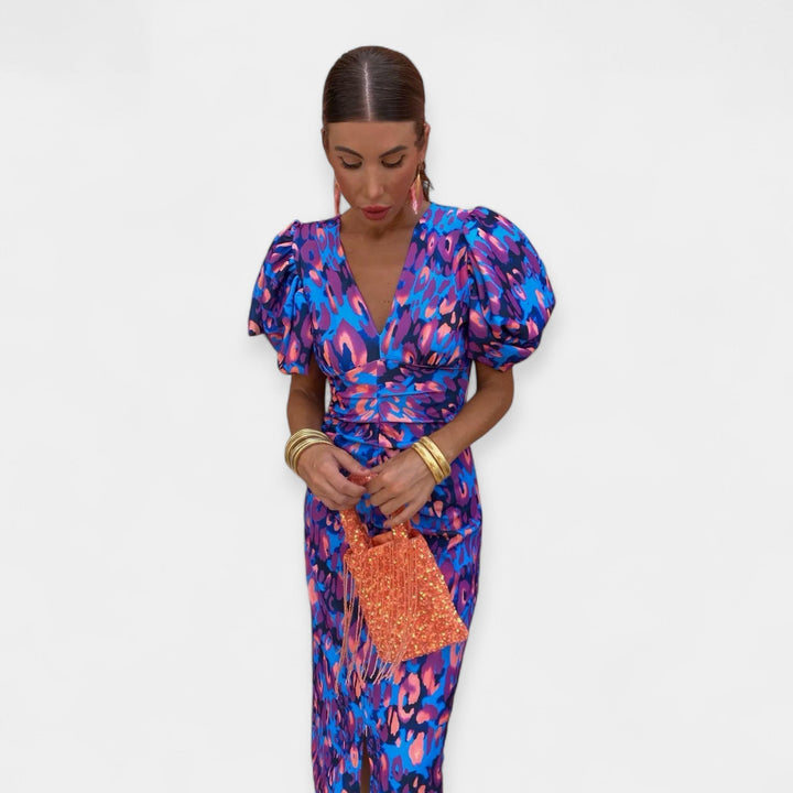 Rochie cu Mâneci și Volane