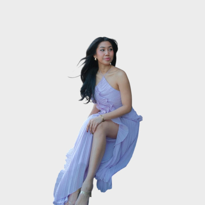 Emma - Rochie lungă cu volane