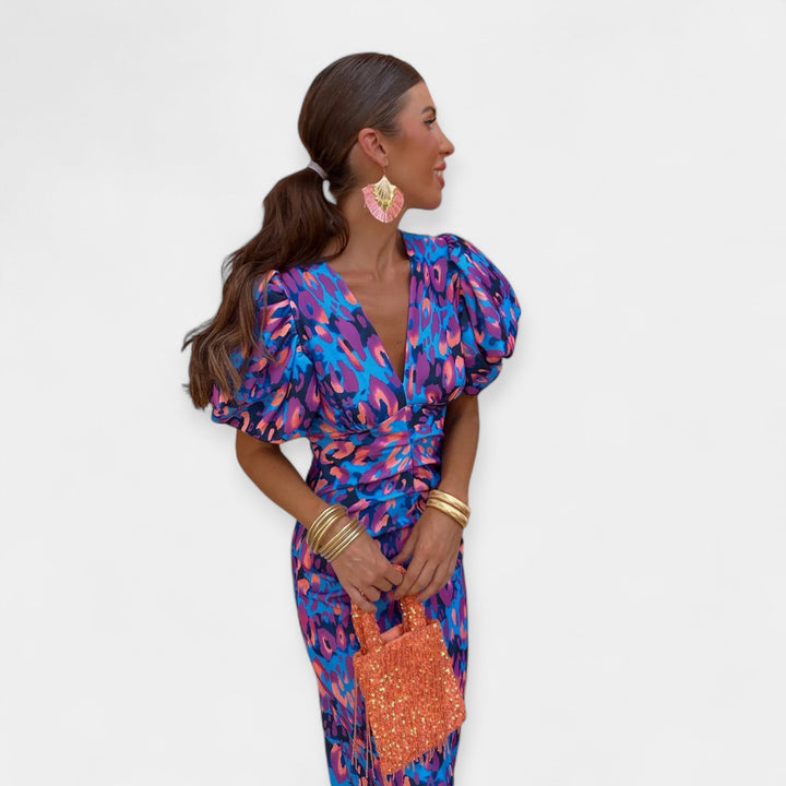 Rochie cu Mâneci și Volane