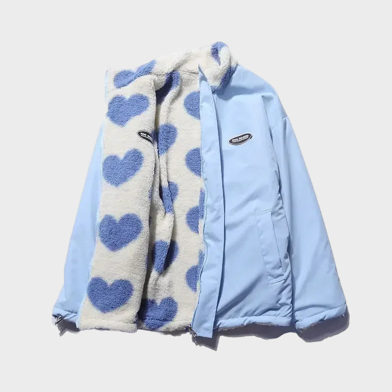 Katerina – Geacă reversibilă cu inimioare