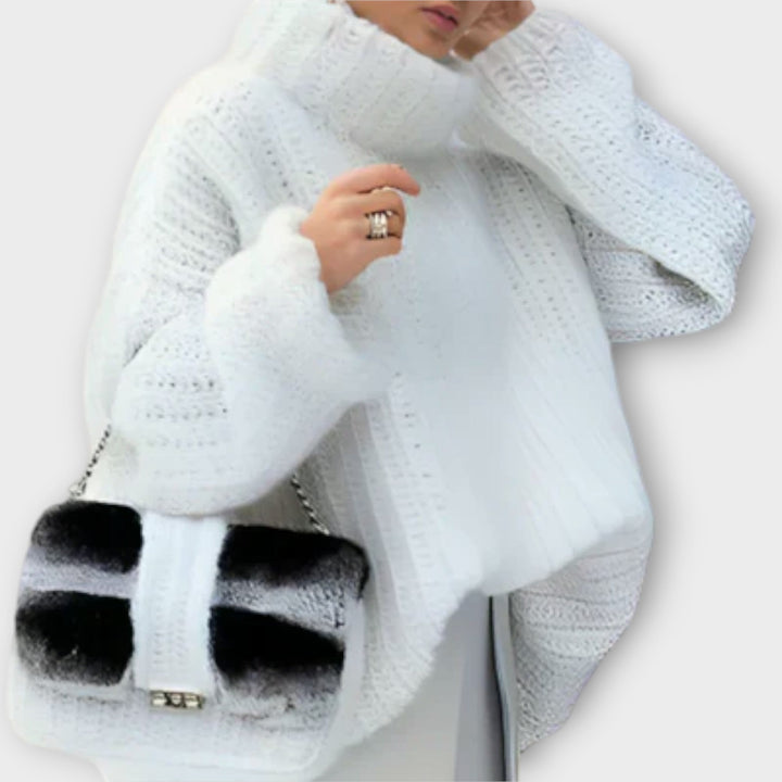 Polina - Bluză moale pentru femei cu mâneci lungi și glugă