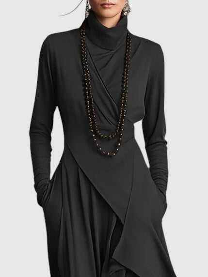 Veselă – Rochie maxi elegantă cu drapaje