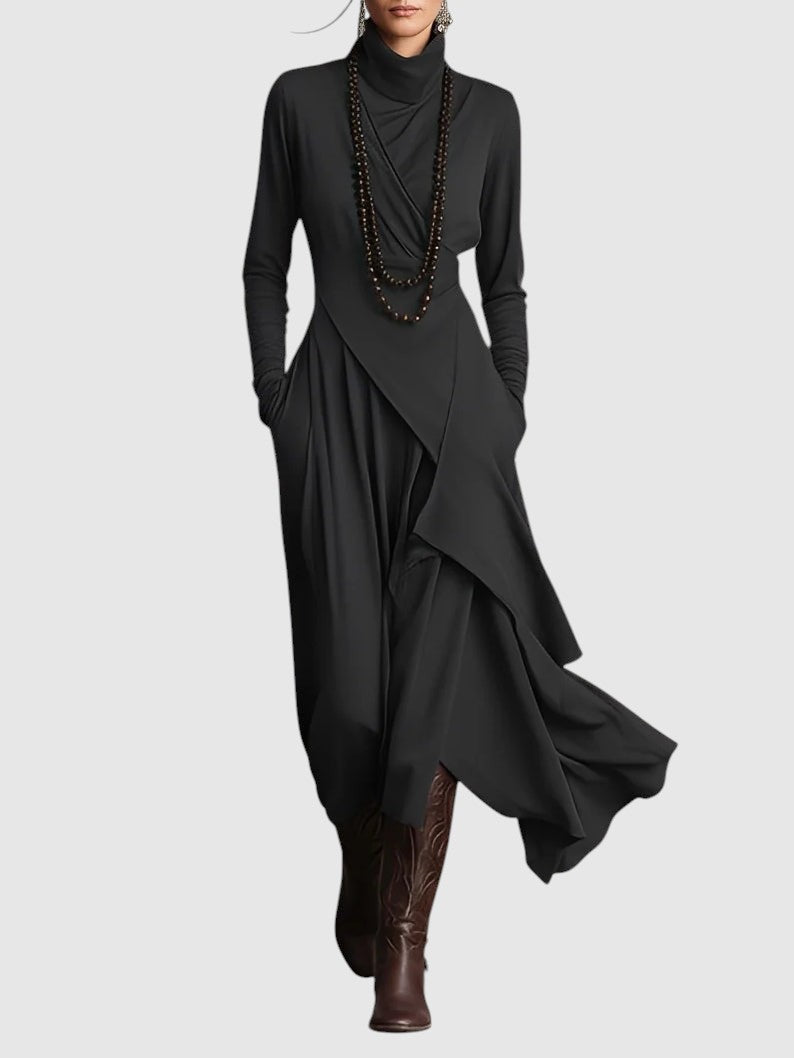 Veselă – Rochie maxi elegantă cu drapaje