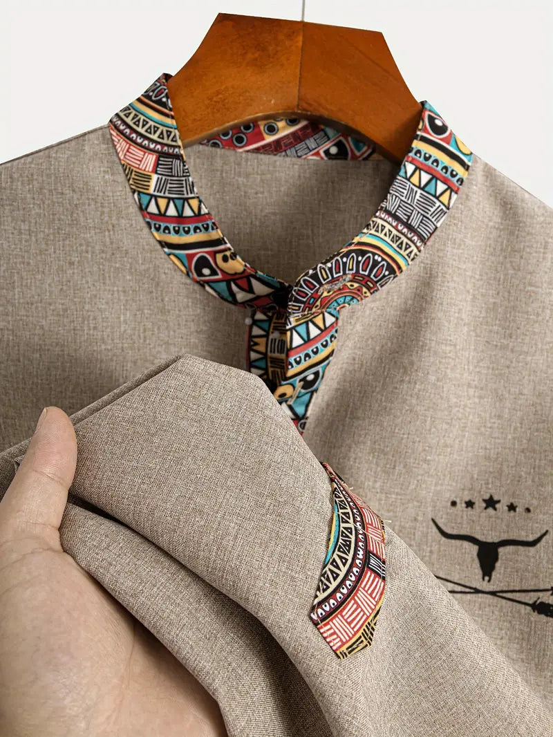 Jeko - Cămașă elegantă cu mâneci scurte