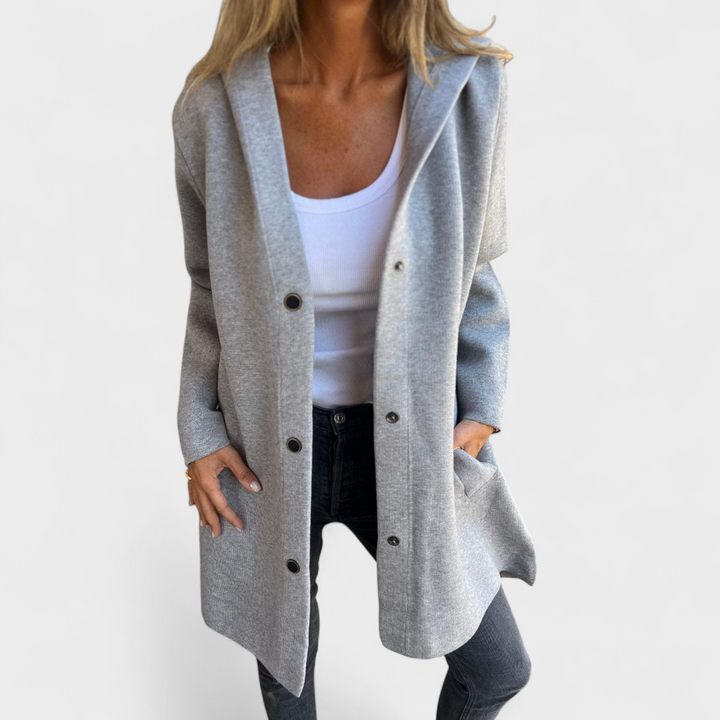 Raina - Palton urban cu glugă