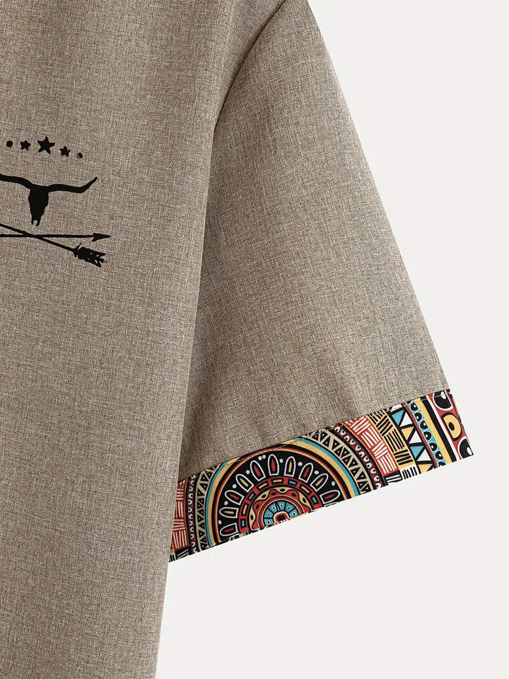 Jeko - Cămașă elegantă cu mâneci scurte