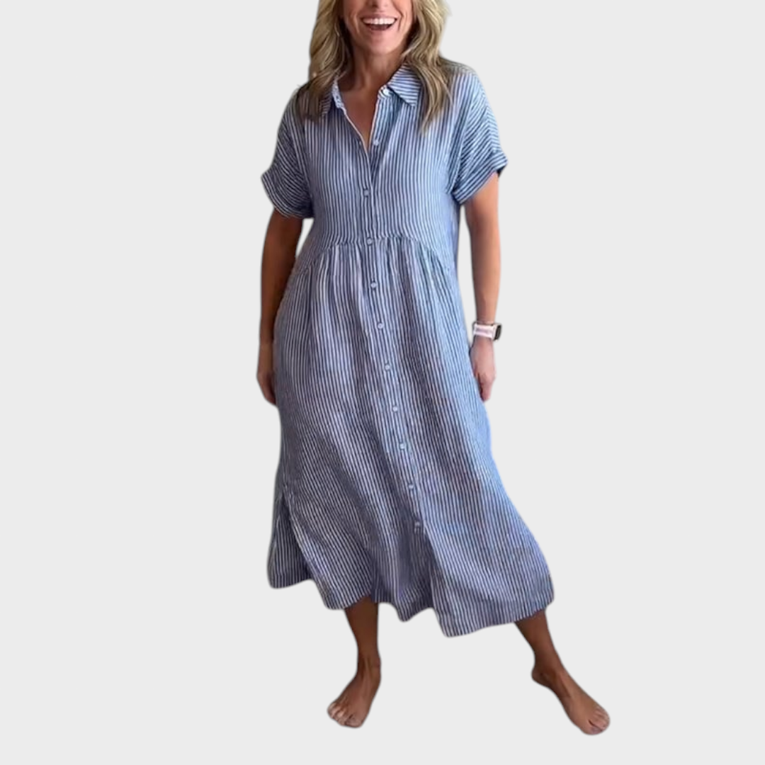 Lilyana - Rochie în dungi