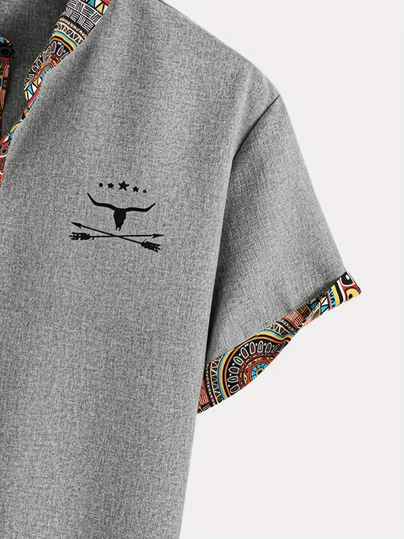 Jeko - Cămașă elegantă cu mâneci scurte