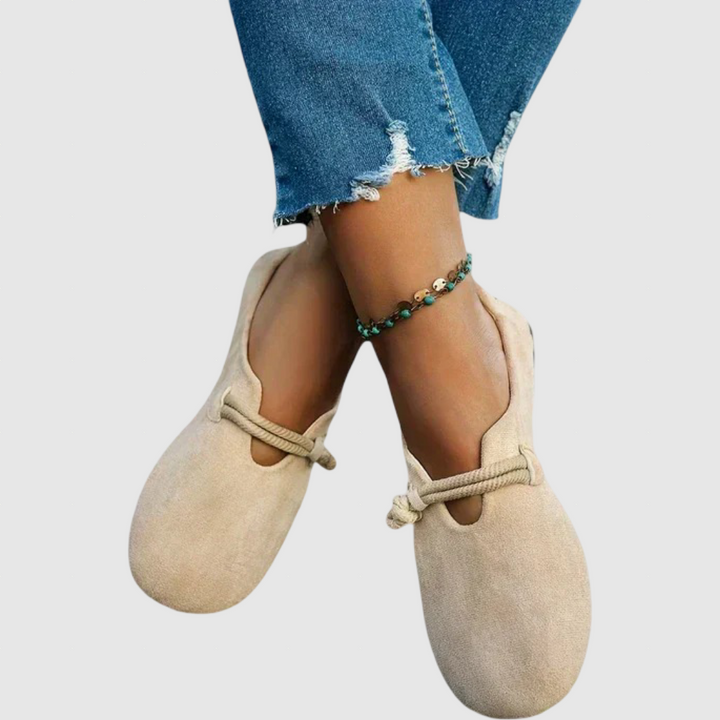 Elena – Balerini eleganți din piele întoarsă