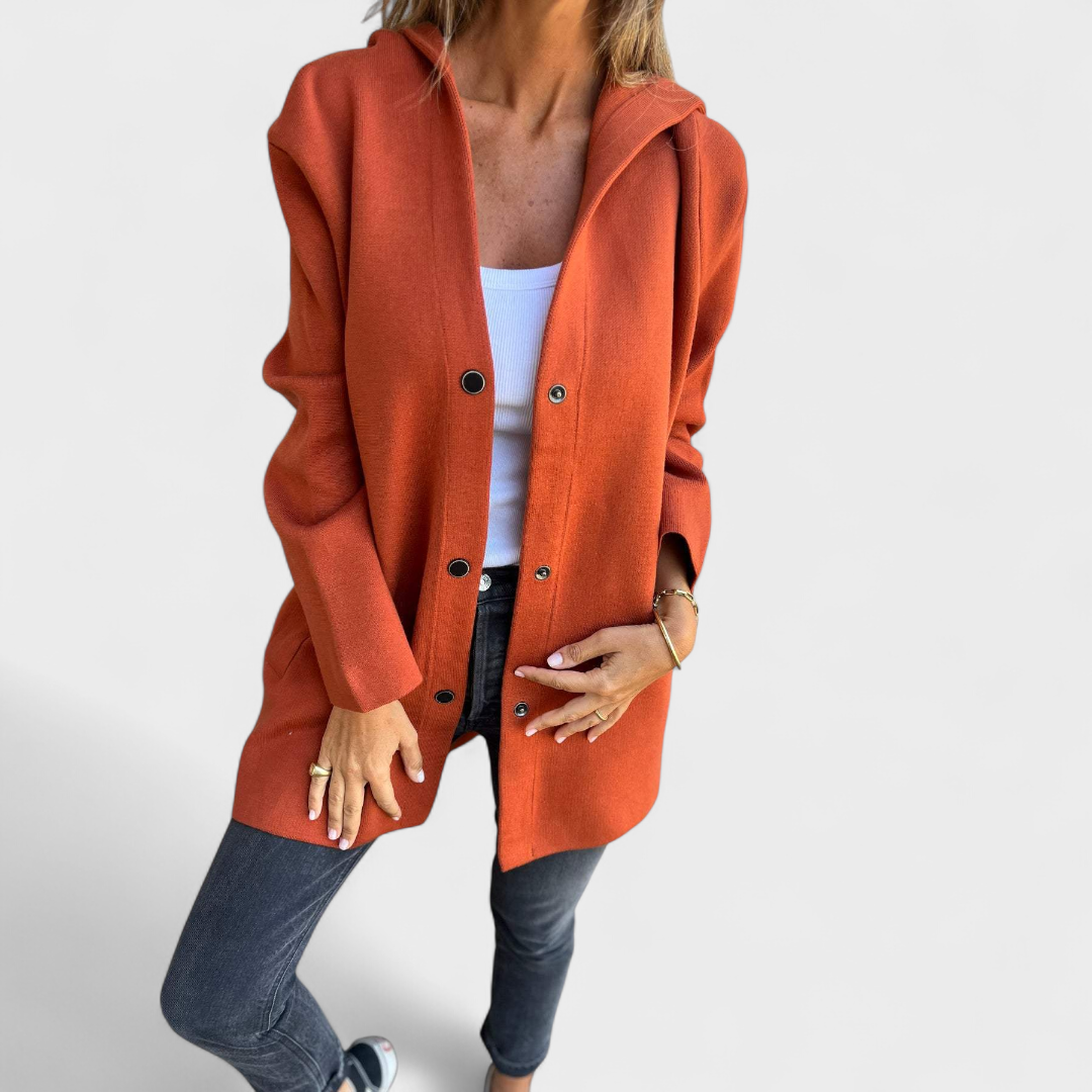 Raina - Palton urban cu glugă