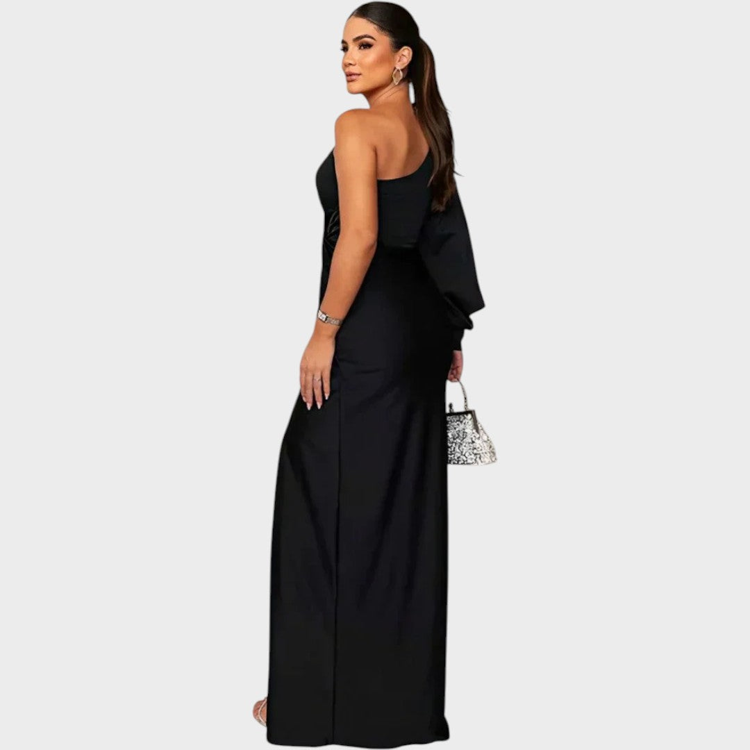 Marika – Rochie elegantă lungă cu un umăr