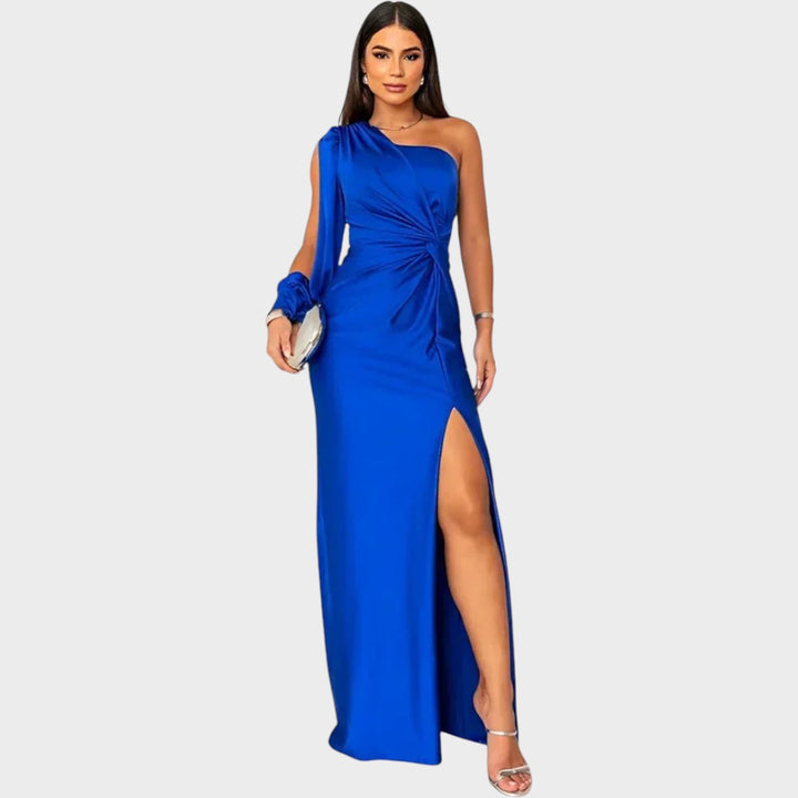 Marika – Rochie elegantă lungă cu un umăr