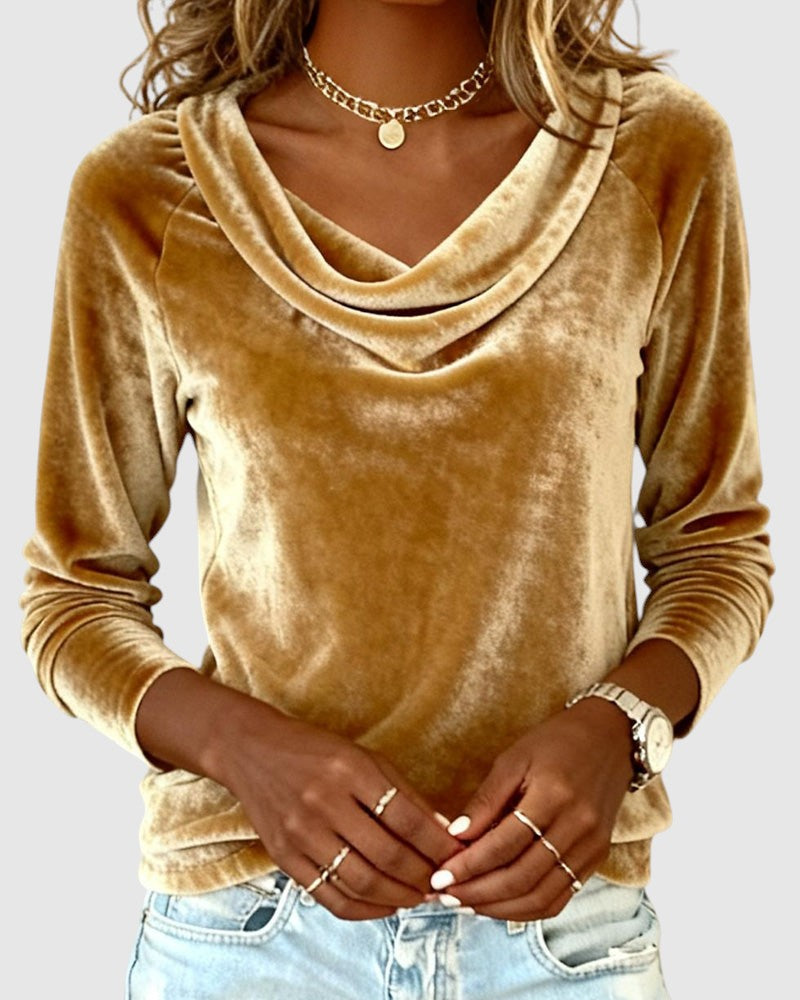 Vesela – Top din catifea premium