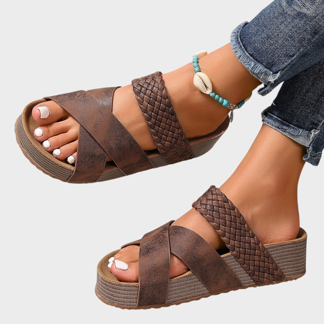 Milena - Sandale ortopedice din piele