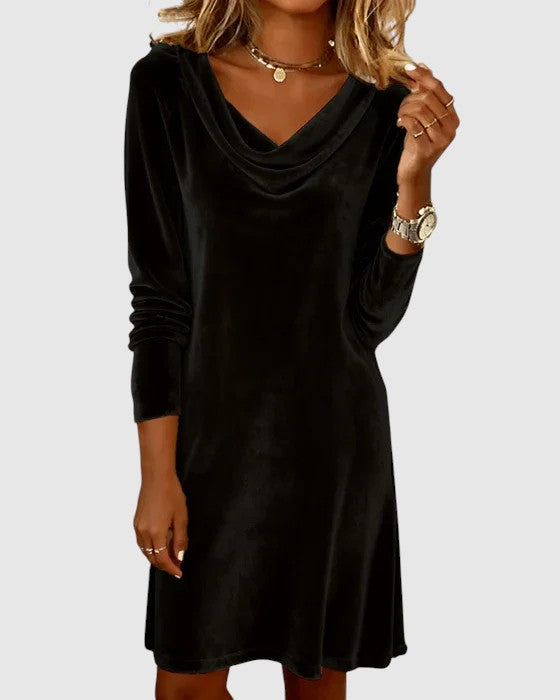 Mila – Rochie Elegantă din Catifea Premium