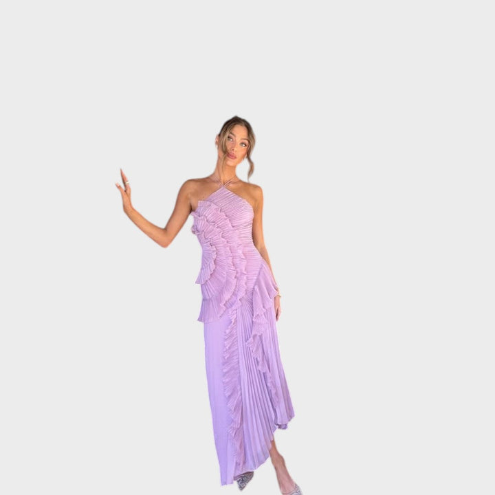 Marina - Rochie Maxi cu Volane