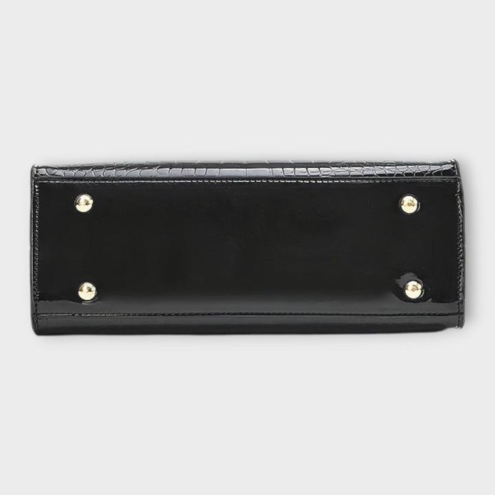 Albina - Geantă Strălucitoare cu Efect de Crocodil