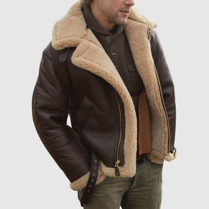 Fletcher - Jachetă premium din piele de miel