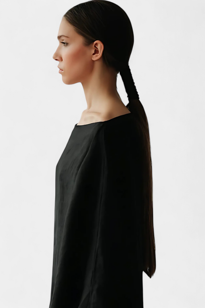 Filipa - Rochie kimono din in cu cordon