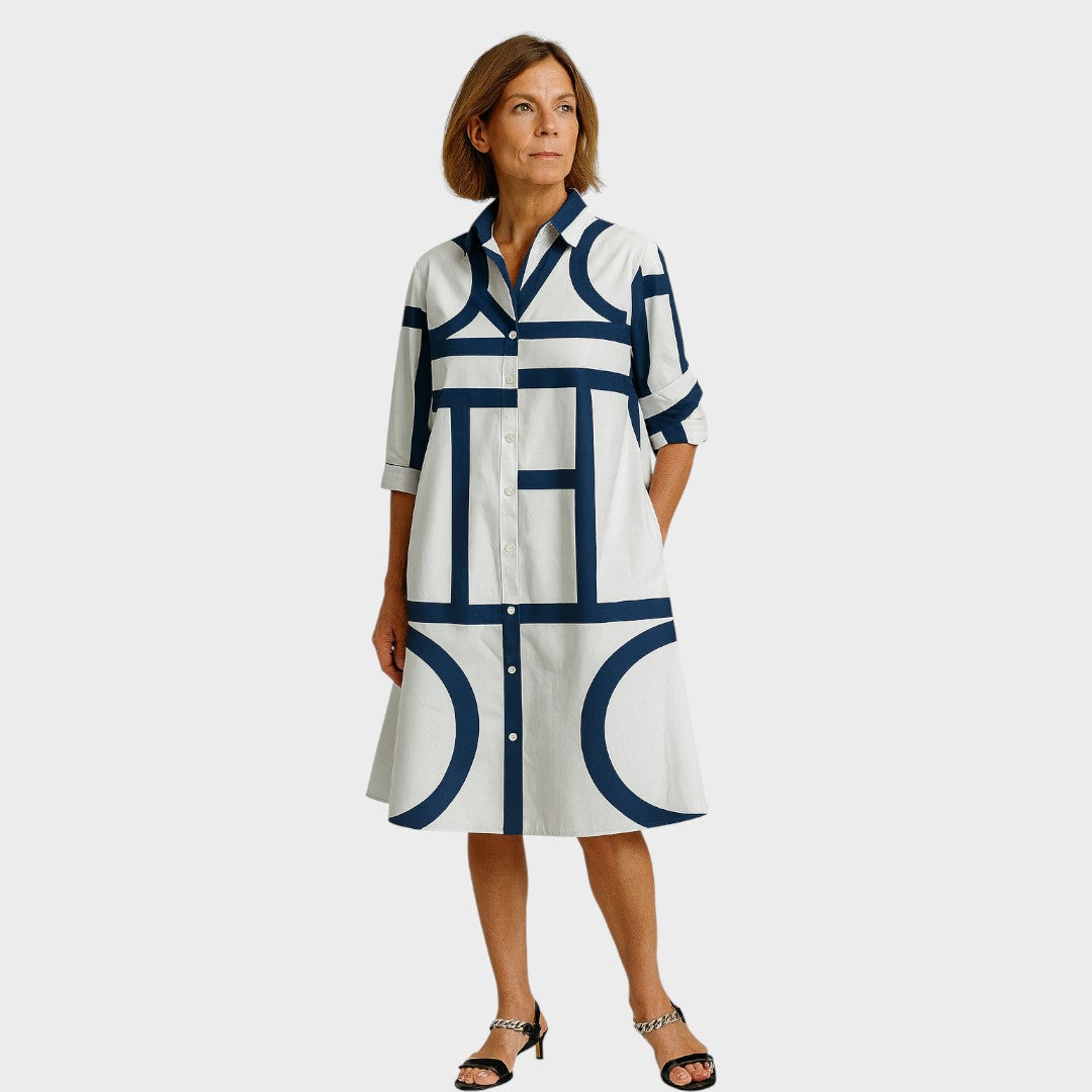 Petra - Rochie cu model geometric