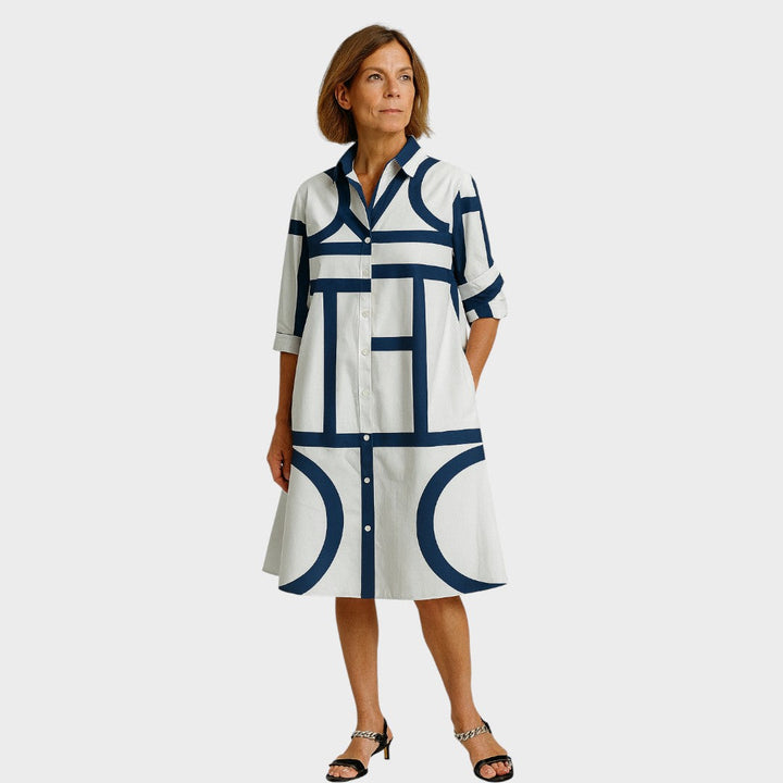 Petra - Rochie cu model geometric