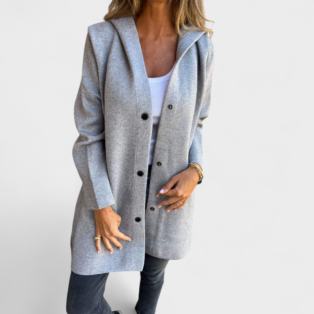 Raina - Palton urban cu glugă