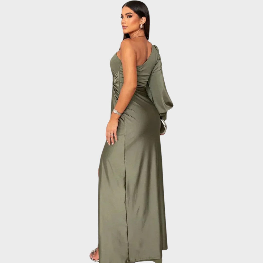 Marika – Rochie elegantă lungă cu un umăr