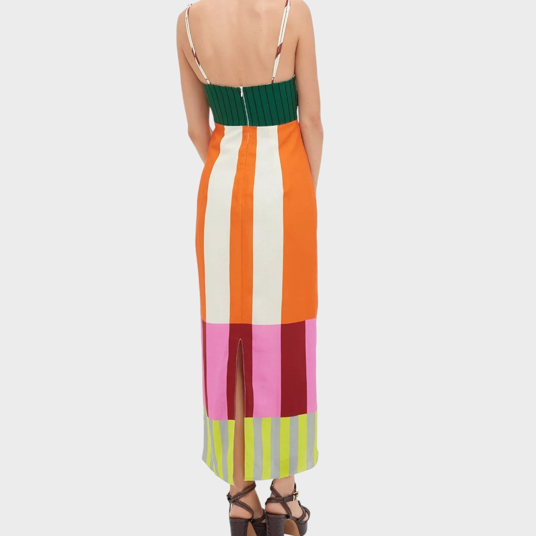 Marta - Rochie lungă în mai multe culori în stil bengalez