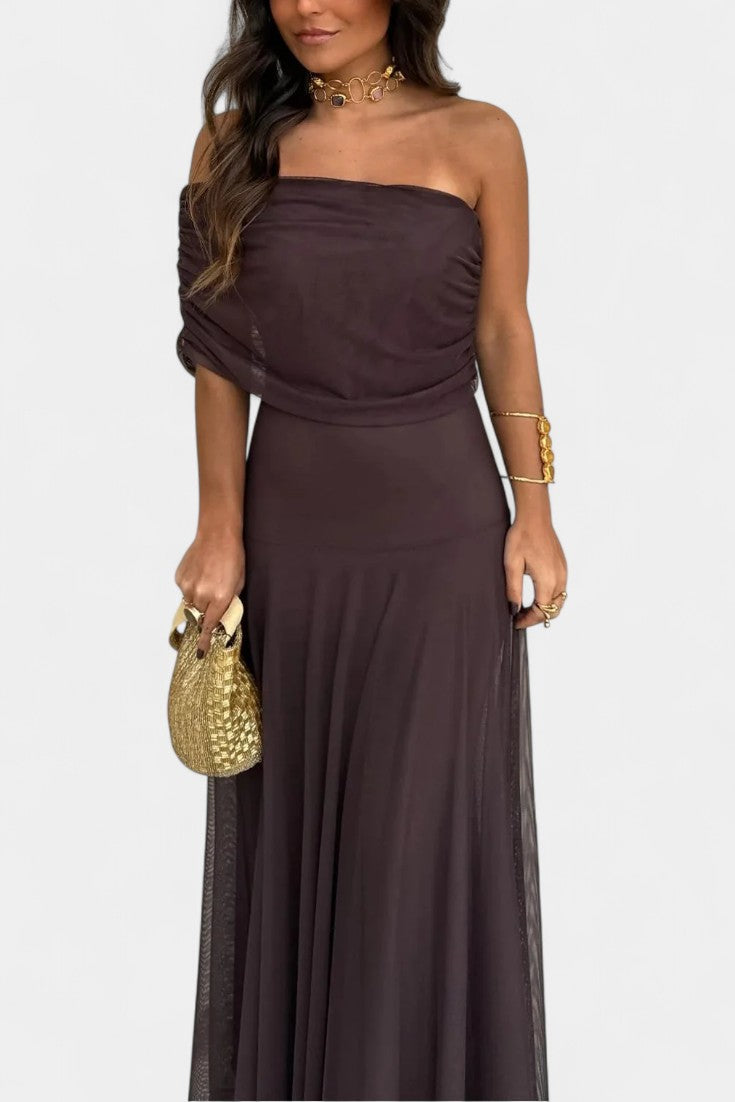 Renata - Rochie maxi cu un umăr