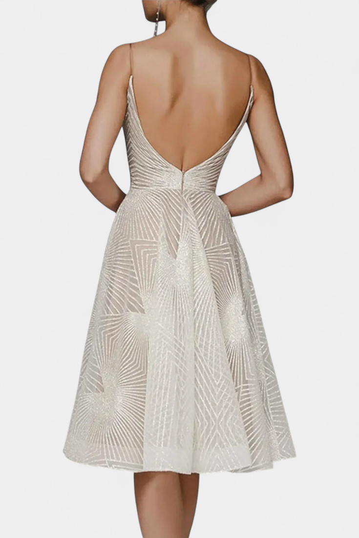 Rochie Lungă Dragana cu Broderie și Siluetă în A