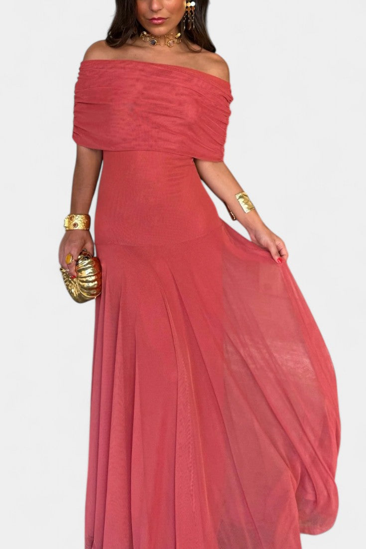 Renata - Rochie maxi cu un umăr