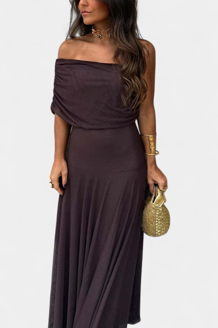 Renata - Rochie maxi cu un umăr