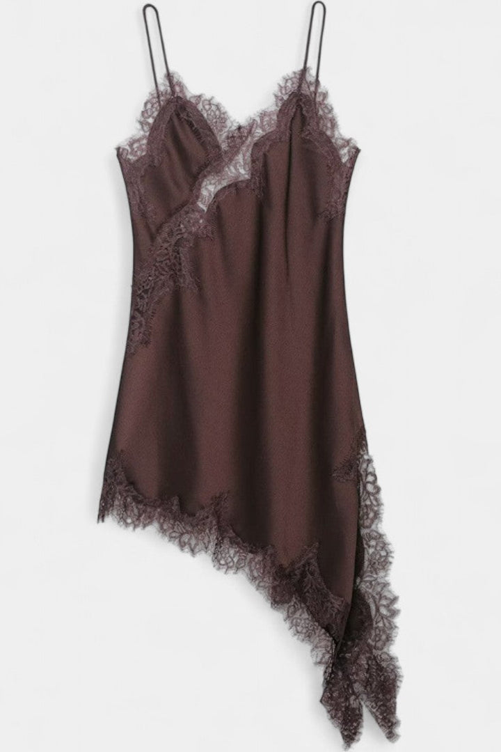 Rochie Mini Katarina cu Bretele și Dantelă