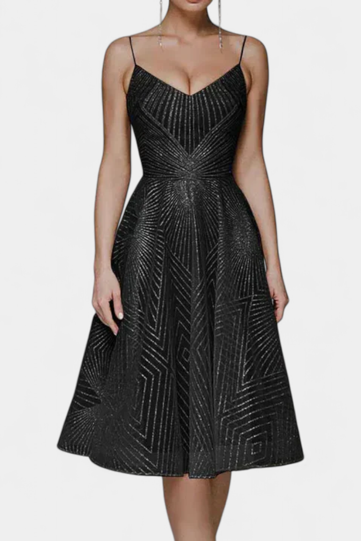 Rochie Lungă Dragana cu Broderie și Siluetă în A