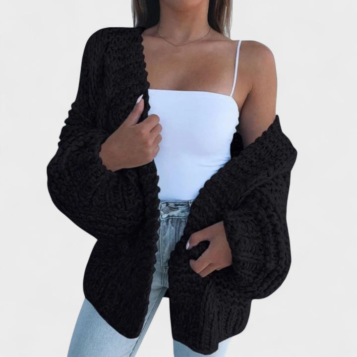 Desanka - Cardigan Oversized cu Mâneci Largi