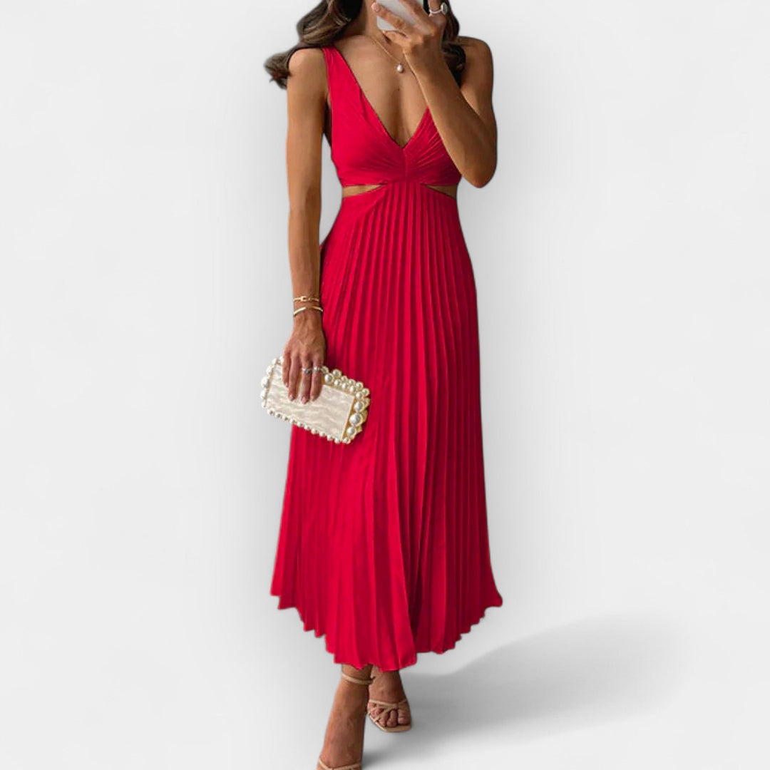 Rochie midi din satin