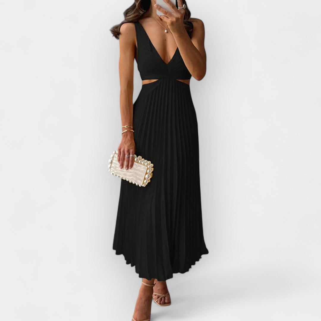 Rochie midi din satin