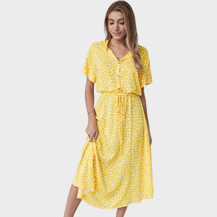 Tena - Rochie Elegantă de Vară Multicoloră