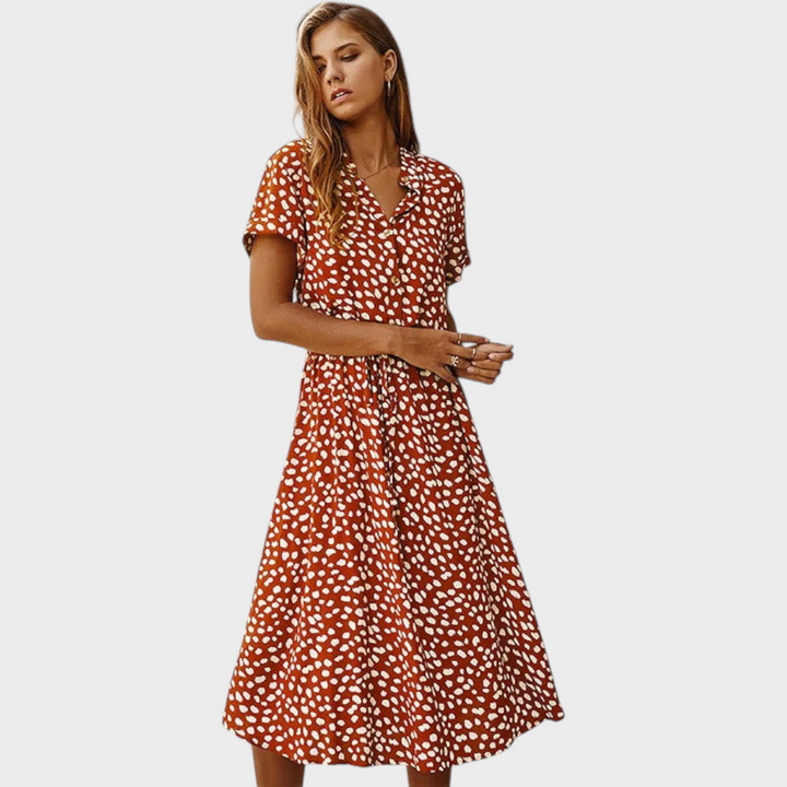 Tena - Rochie Elegantă de Vară Multicoloră