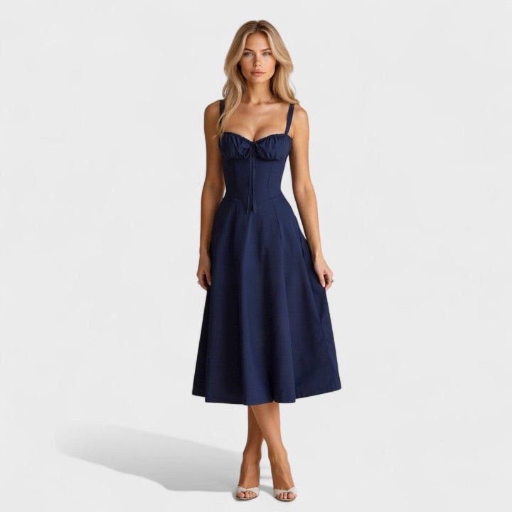 Petra - Rochie Midi cu Corset