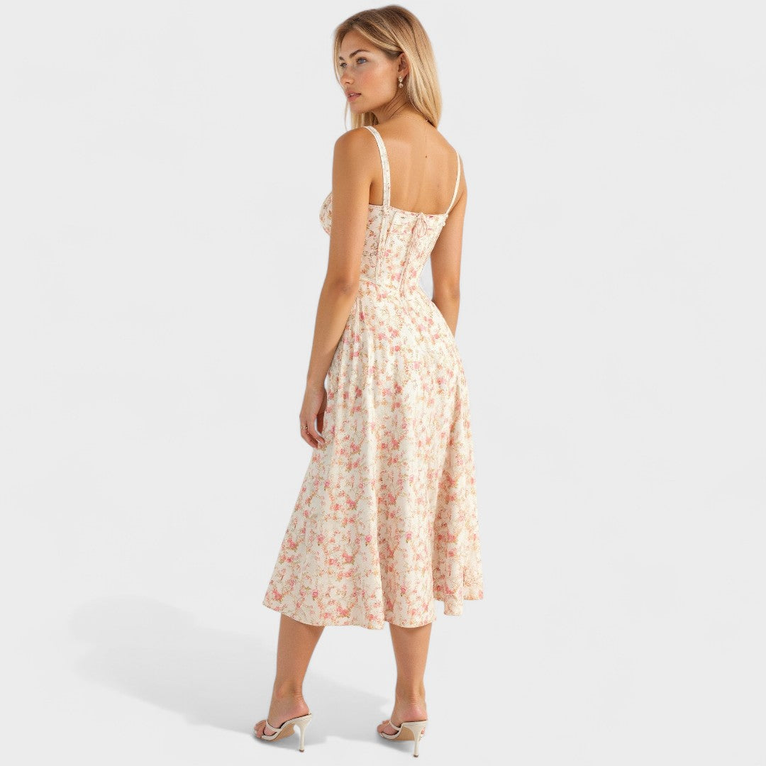 Petra - Rochie Midi cu Corset